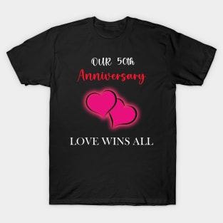 50th Couple anniversary gift T-Shirt